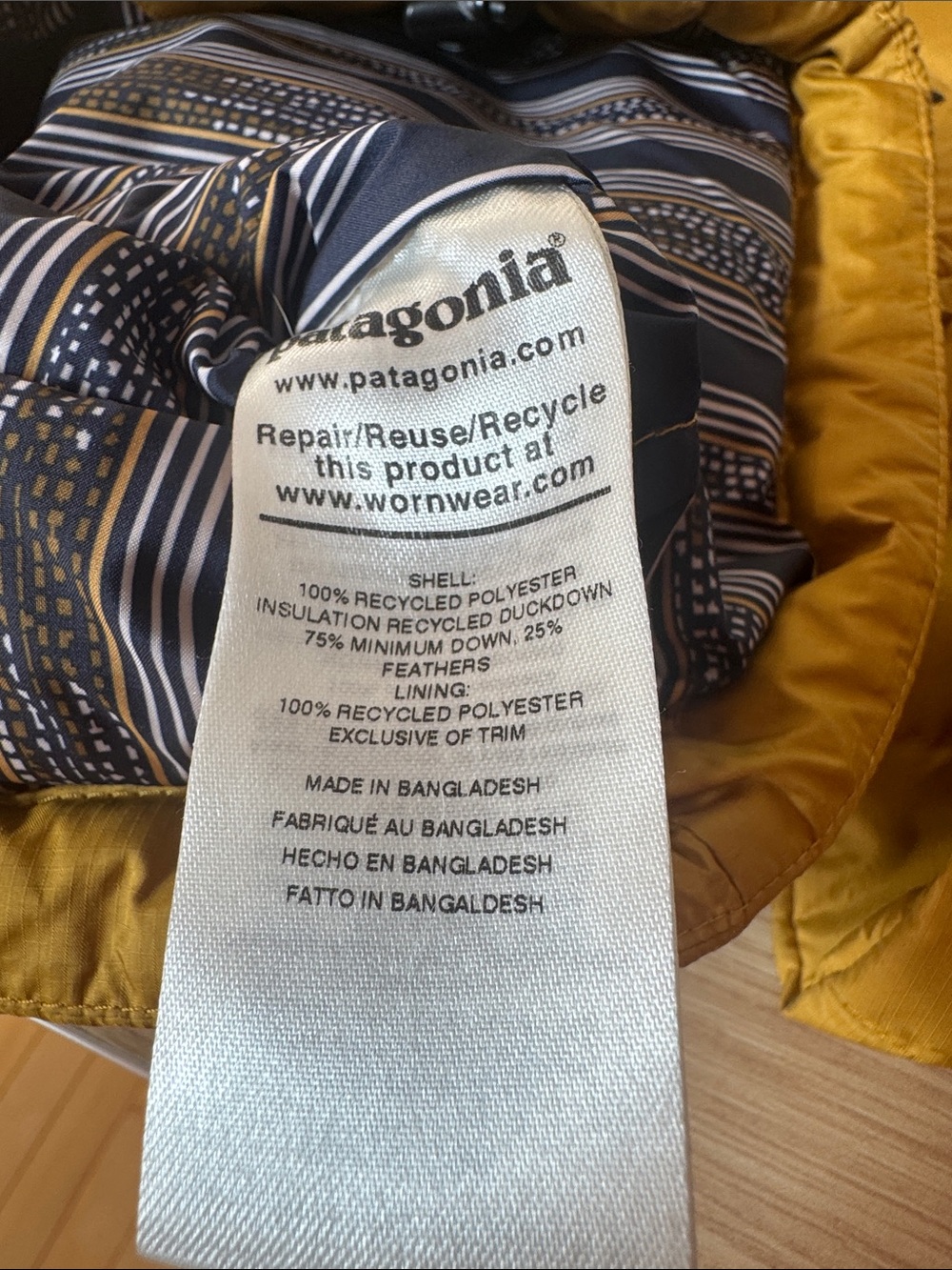 Patagonia Kids' Puffer Jacket in Mustard - Picture 12 of 12